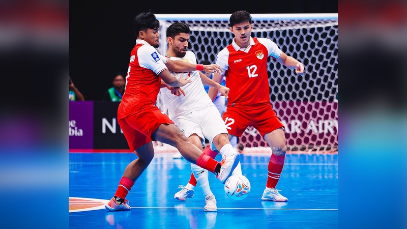 Pemain Timnas futsal Indonesia saat bertanding melawan Timnas futsal Iran pada pertandingan final AFC Futsal Asian Cup 2026 di Indonesia Arena, Senayan, Jakarta, Sabtu (7/2/2026). (Instagram/timnasfutsal)