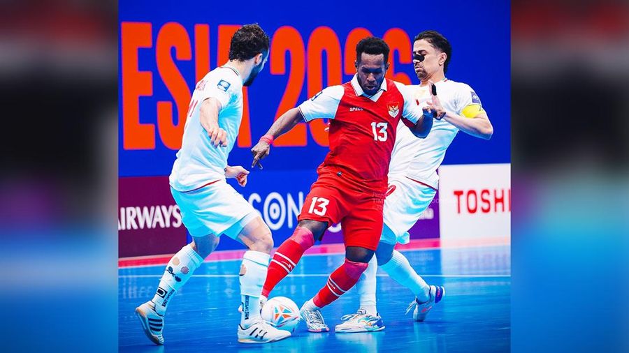 Pemain Timnas futsal Indonesia saat bertanding melawan Timnas futsal Iran pada pertandingan final AFC Futsal Asian Cup 2026 di Indonesia Arena, Senayan, Jakarta, Sabtu (7/2/2026). (Instagram/timnasfutsal)