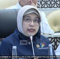 Kepala BPS, Amalia A. Widyasanti dalam rapat konsultasi dengan Pimpinan Komisi DPR RI di Komplek Parlemen, Jakarta, Senin (9/2/2026). (Tangkapan Layar Youtube/TVR Parlemen)