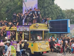 Video: Euforia Konvoi Sambut PSGC Ciamis Promosi ke Liga 2
