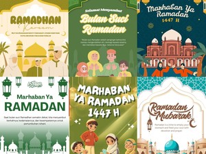 30 Contoh Poster Ramadhan 2026 Simpel dan Mudah Diedit dengan Ucapan