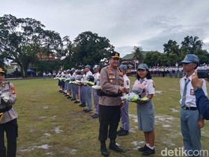 1.020 Pelajar Dilantik Jadi Patroli Keamanan Sekolah di Tabanan