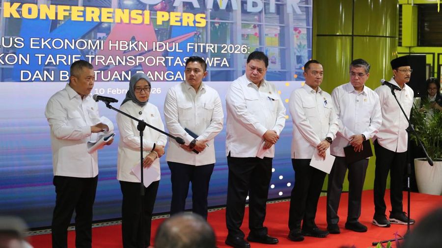 Jumpa pers pemerintah soal persiapan mudik Lebaran 2026/Dok: KAI