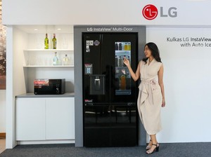 Kulkas Sultan LG InstaView Resmi Hadir, Es Batu Otomatis Tanpa Ribet