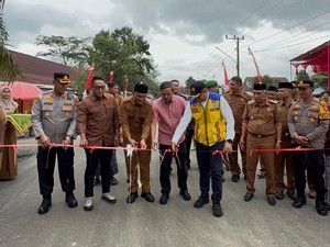 Berkat Dana Inpres, Jalan Rusak di Singkut Jambi Kini Mulus