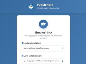 Simulasi TKA Pusmendik SD 2026 untuk Latihan Soal Agar Siap Hadapi Ujian