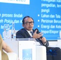 Wakil Menteri Keuangan, Juda Agung saat menyampaikan paparan dalam acara Economic Outlook 2026 bertema Consolidating Growth, Accelerating the Transformation di Hotel Indonesia Kempinski, Jakarta, Selasa (10/2/2026). (CNBC Indonesia/Faisal Rahman)