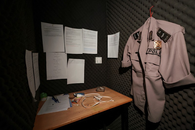 Scam compounds in O'Smach used for scam operations, behind wire fencing at the Chong Chom-O'Smach border crossing, which was bombed and occupied by the Thai military in December following clashes between Thailand and Cambodia along a disputed border area, in Samraong, Oddar Meanchey province, Cambodia, February 2, 2026. REUTERS/Chalinee Thirasupa