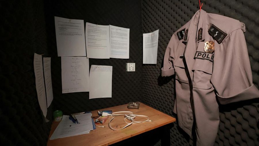 Scam compounds in O'Smach used for scam operations, behind wire fencing at the Chong Chom-O'Smach border crossing, which was bombed and occupied by the Thai military in December following clashes between Thailand and Cambodia along a disputed border area, in Samraong, Oddar Meanchey province, Cambodia, February 2, 2026. REUTERS/Chalinee Thirasupa