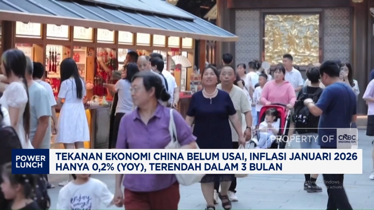 Video: Inflasi China Januari 2026 Hanya 0,2%, Terendah Dalam 3 Bulan