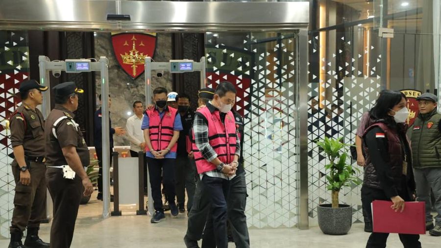 Kejaksaan Agung menetapkan 11 tersangka kasus dugaan korupsi penyimpangan ekspor CPO dan produk turunannya (POME) periode 2022-2024 pada 10 Februari 2026. (Dok. Kejaksaan Agung)