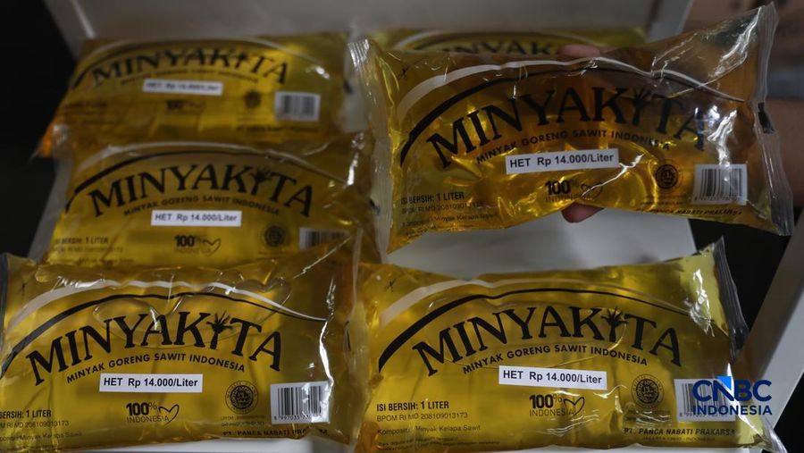 Minyak Goreng Minyakita. (CNBC Indonesia/Muhamad Sabki)