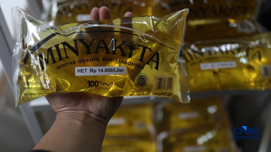 Minyak Goreng Minyakita. (CNBC Indonesia/Muhamad Sabki)