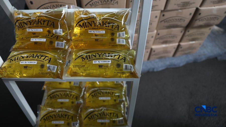 Minyak Goreng Minyakita. (CNBC Indonesia/Muhamad Sabki)