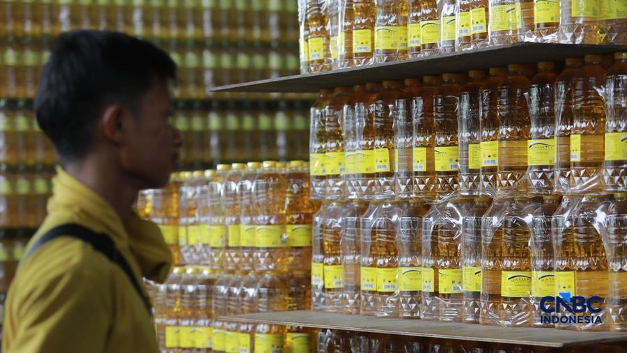 Minyak Goreng Minyakita. (CNBC Indonesia/Muhamad Sabki)