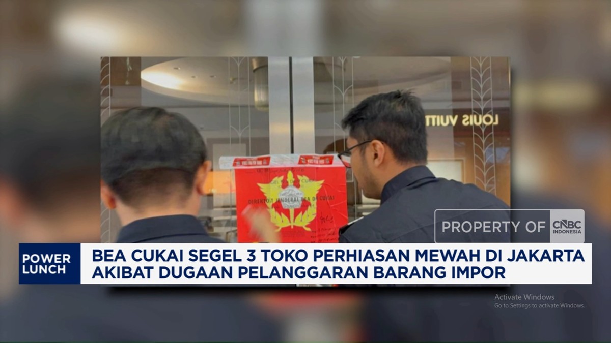 Video: Bea Cukai Segel 3 Toko Perhiasan Mewah di Jakarta
