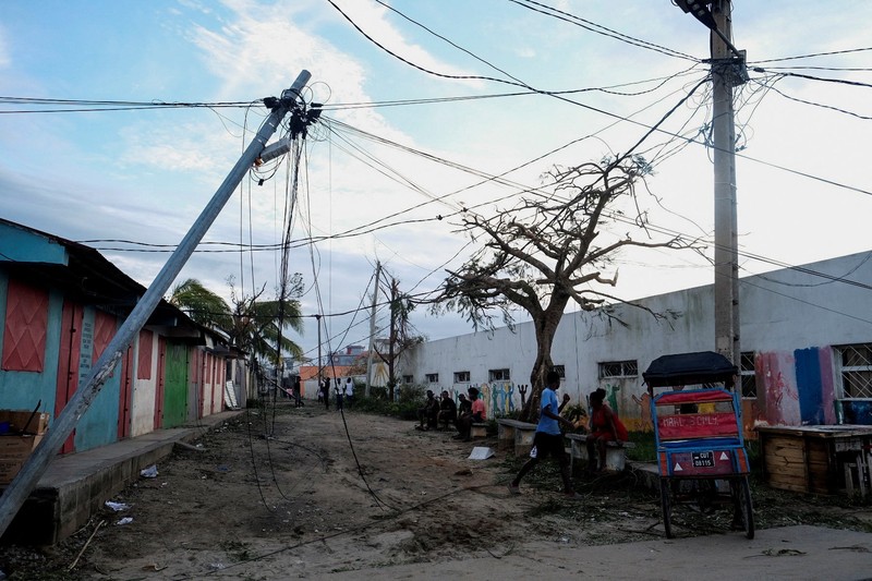 A general view shows damage after Cyclone Gezani tore through the port city of Toamasina, Madagascar, February 11, 2026. REUTERS/Zo Andrianjafy