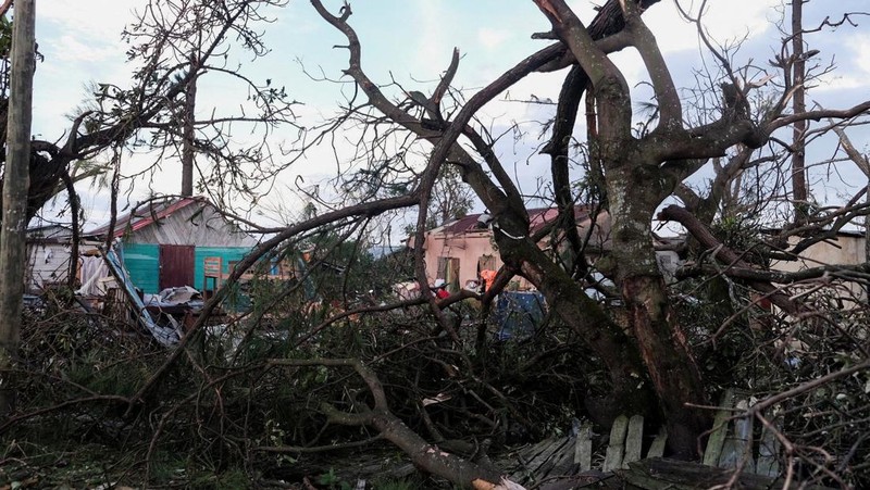 A general view shows damage after Cyclone Gezani tore through the port city of Toamasina, Madagascar, February 11, 2026. REUTERS/Zo Andrianjafy