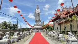 Vihara Satya Dharma Bersolek Jelang Imlek, Umat Diprediksi Naik 10-20 Kali Lipat