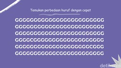 Uji Ketelitian Mata, Temukan Huruf dan Angka yang Berbeda!