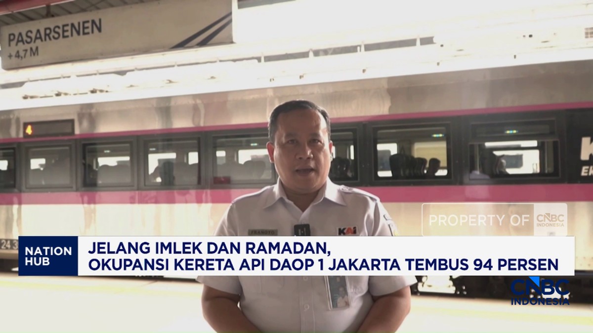Video: Okupansi Kereta Api Daop 1 Jakarta Tembus 94%