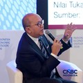 Menteri Investasi/CEO Danantara, Rosan Roeslani menyampaikan paparan dalam Indonesia Economic Outlook 2026 di Gedung Danantara (CNBC Indonesia/Muhammad Sabki)