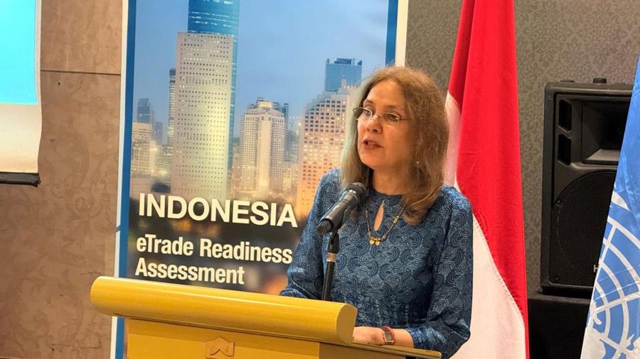 PBB bekerja sama dengan Kementerian Luar Negeri meluncurkan Indonesia eTrade Readiness Assessment (eT Ready) di Jakarta, Kamis (12/2/2026). (X/@UNinIndonesia)