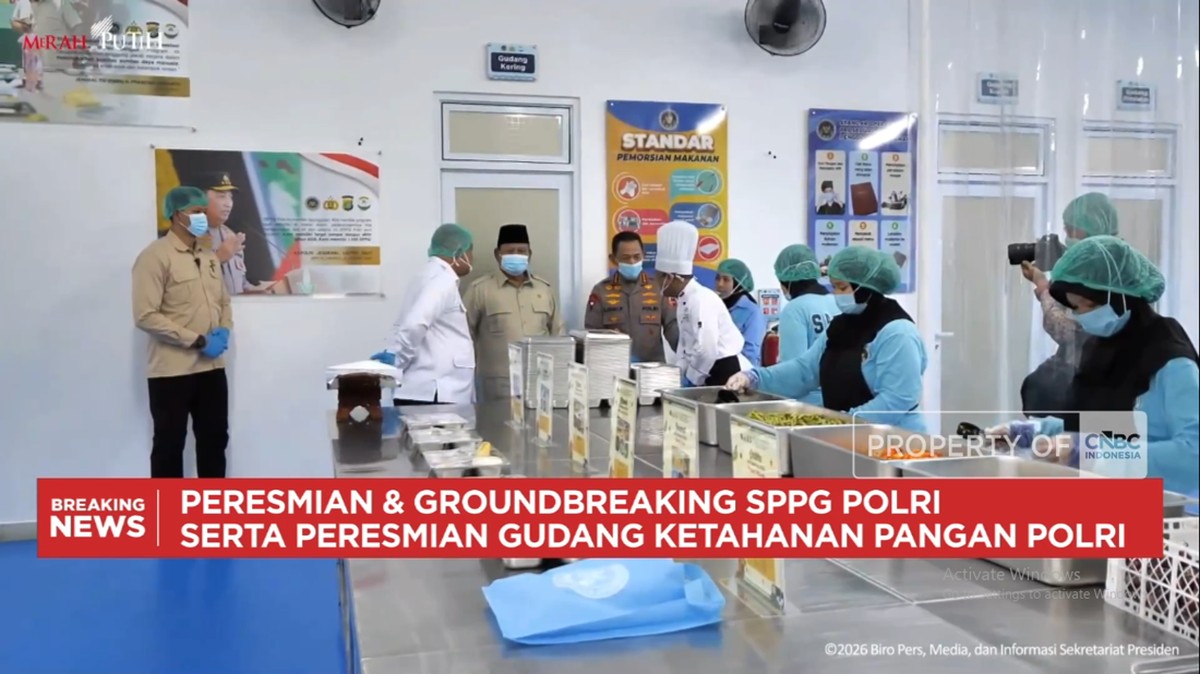 Video: Prabowo Resmikan SPPG dan Gudang Ketahanan Pangan Polri