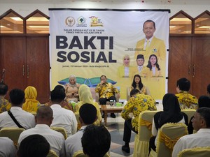 HUT Fraksi, Sarmuji Targetkan Suara Golkar Naik 20% di 2029