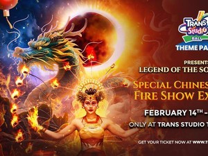 Imlek 2026 di Bali! Tonton Pertunjukan Api Spektakuler di Trans Studio Theme Park Bali
