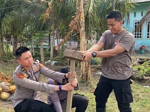 Mahasiswa STIK Polri Angkatan 83 Buat Sumur Bor Air Bersih di Aceh Utara