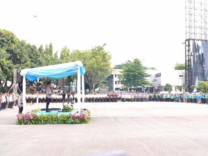 Polda Metro Gelar Apel Siaga Kamtibmas Bareng Ojol-Buruh Sambut Ramadan