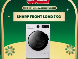 Transmart Full Day Sale, Beli Mesin Cuci Front Load Diskon Rp 1,7 Juta