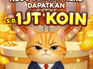Adu Strategi Main Nego Neko, Bisa Dapat Bonus hingga 1 Juta Koin Shopee