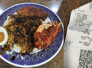 Kaget! Satu Ekor Udang di Nasi Kandar Harganya Hampir Rp 100 Ribu