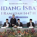 1 Ramadan 1447 H Jatuh Hari Kamis, Posisi Hilal Masih Minus 2 Derajat