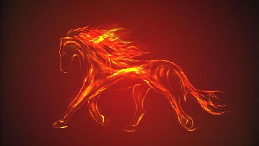 Ilustrasi Kuda Api, ada sejumlah warna yang bawa hoki, dan ada juga yang bikin chiong. (iStockphoto/Alexander Ekhlackov)