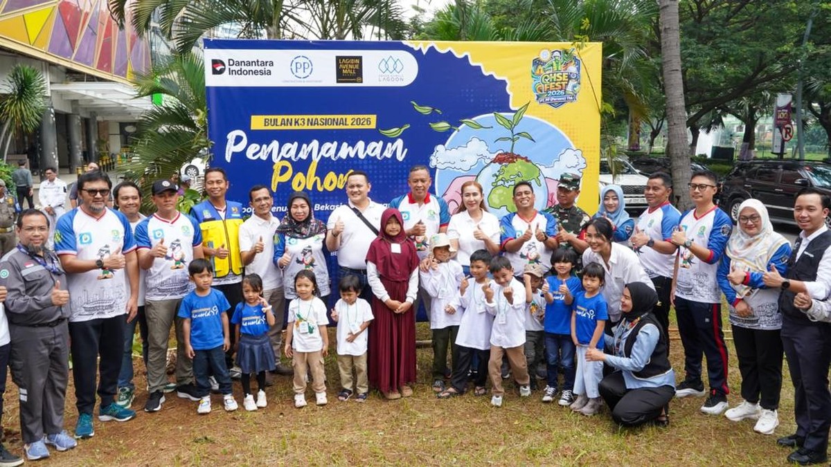 Dorong Keberlanjutan, PTPP Sinergikan Program Tanam Pohon dan K3