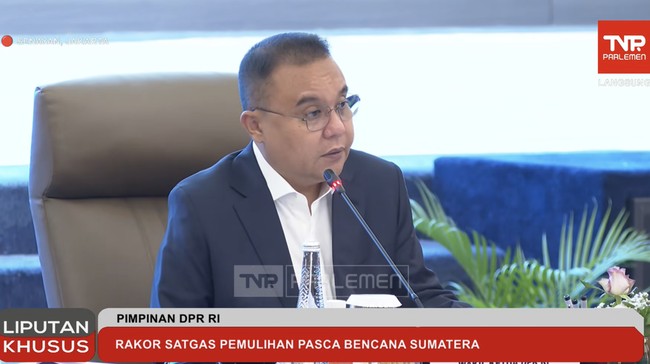 DPR dan Pemerintah Rakor Bahas Pemulihan Sumatera, Dasco Pimpin Rapat