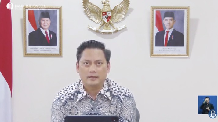 Konferensi pers Hasil Rapat Dewan Gubernur (RDG) Bulan Februari 2026. (Tangkapan layar Bank Indonesia)