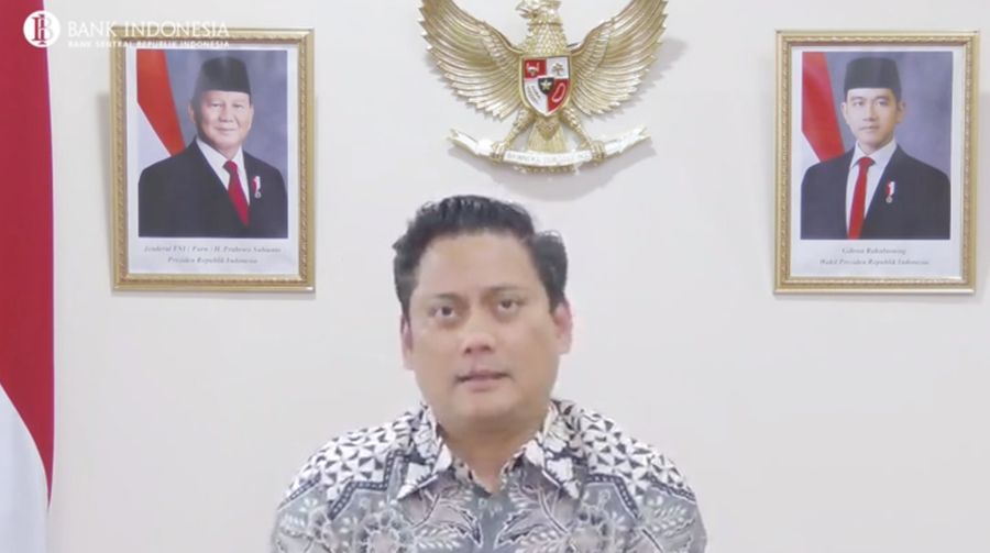 Konferensi pers Hasil Rapat Dewan Gubernur (RDG) Bulan Februari 2026. (Tangkapan layar Bank Indonesia)