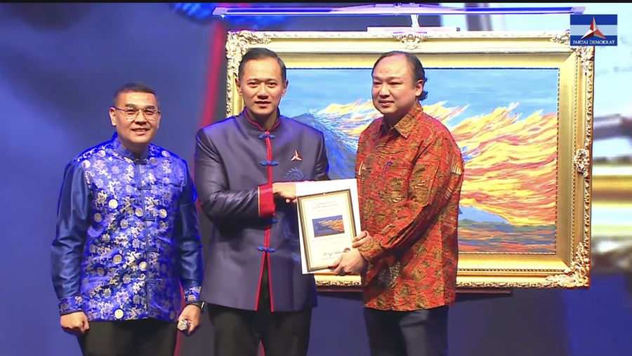 Lukisan kuda api karya Presiden RI ke-6 Susilo Bambang Yudhoyono ditampilkan laku Rp 6,5 miliar