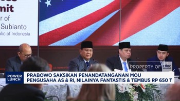 Video: Prabowo Saksikan Penandatanganan MOU Rp 650 T Pengusaha RI & AS