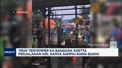 Video: Truk Tertemper KA Bandara, Sejumlah Perjalanan KRL Dibatalkan