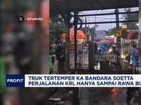Video: Truk Tertemper KA Bandara, Sejumlah Perjalanan KRL Dibatalkan