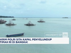 Video: Bareskrim Polri Sita Kapal Penyelundup Pasir Timah RI di Bangka