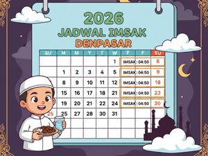 Jadwal Imsak Denpasar dan Wilayah Bali 4 Maret/14 Ramadhan