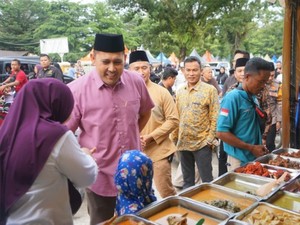 Bupati Merangin Buka Pasar Beduk Ramadan, Dorong UMKM Bangkit
