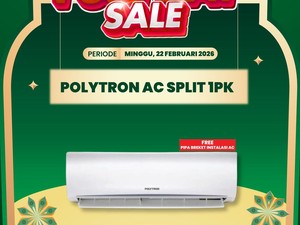 Sejuk Pakai AC Split 1 PK, Didiskon di Transmart Full Day Sale