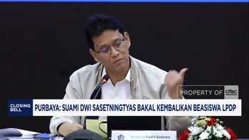Purbaya: Suami Dwi Sasetningtyas Bakal Kembalikan Beasiswa LPDP